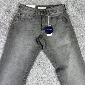 Warp + Weft Jeans Men’s 28X32 Gray Ord Chicago Straight Low Rise Denim